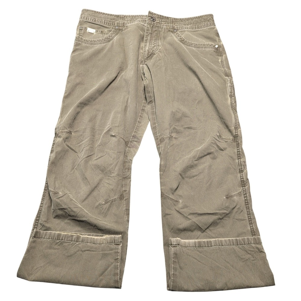 Kuhl Revolvr Mens 35x30 Olive Green Uberkuhl Stretch Hiking Outdoor Pants